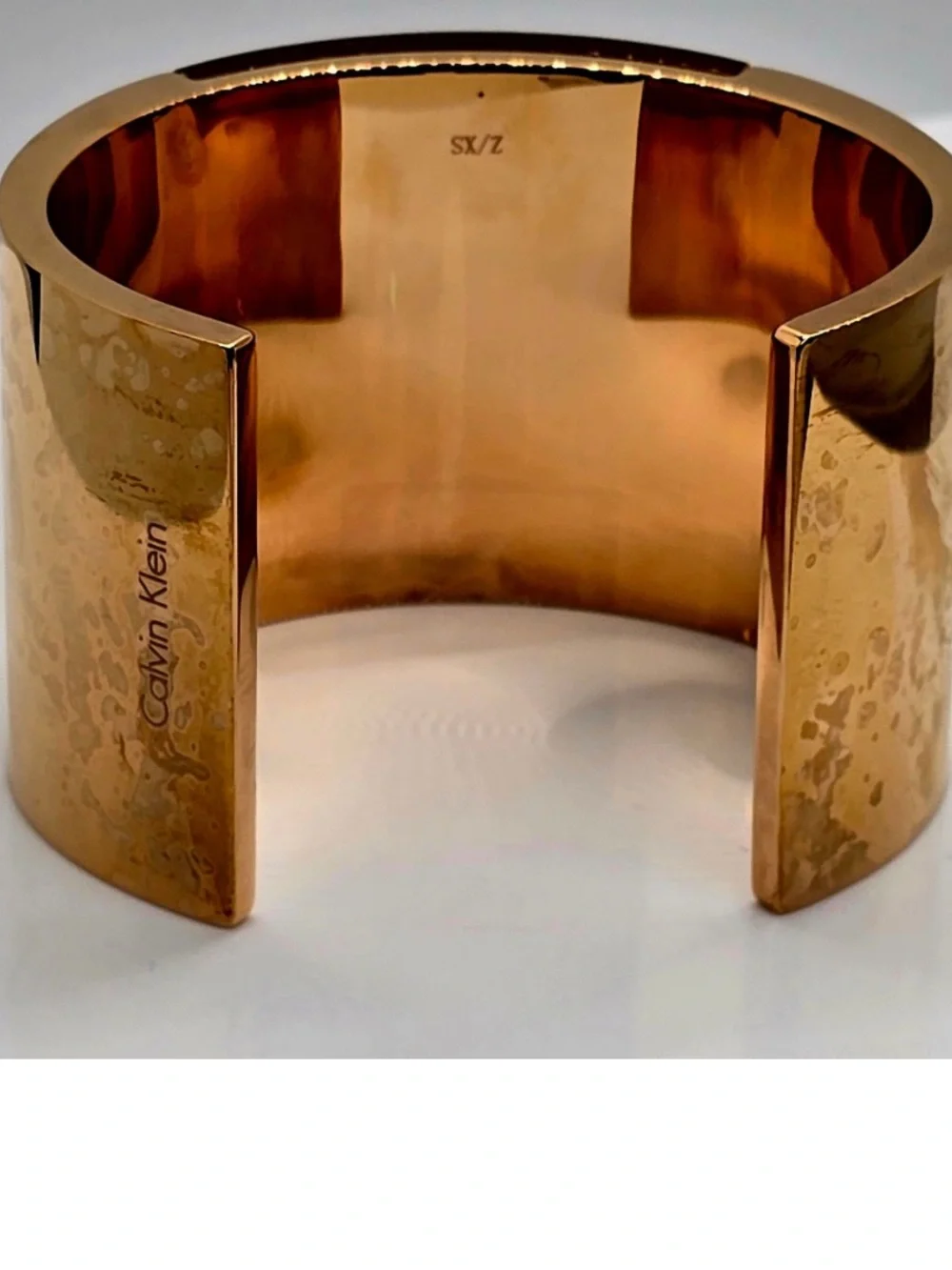 Gold and Black Wide Cuff Bracelet - Women's Accessory